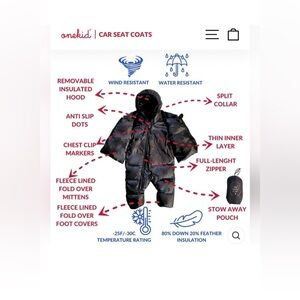 Baby Car Seat Snowsuit